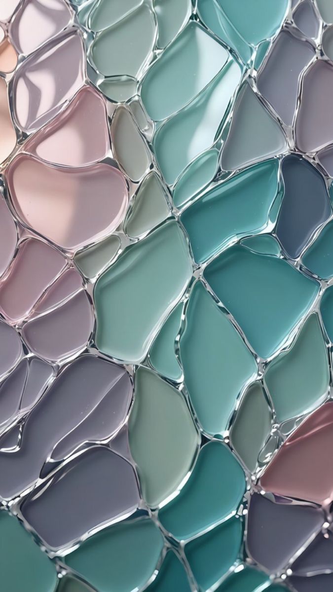 Mosaic pattern with pastel colors