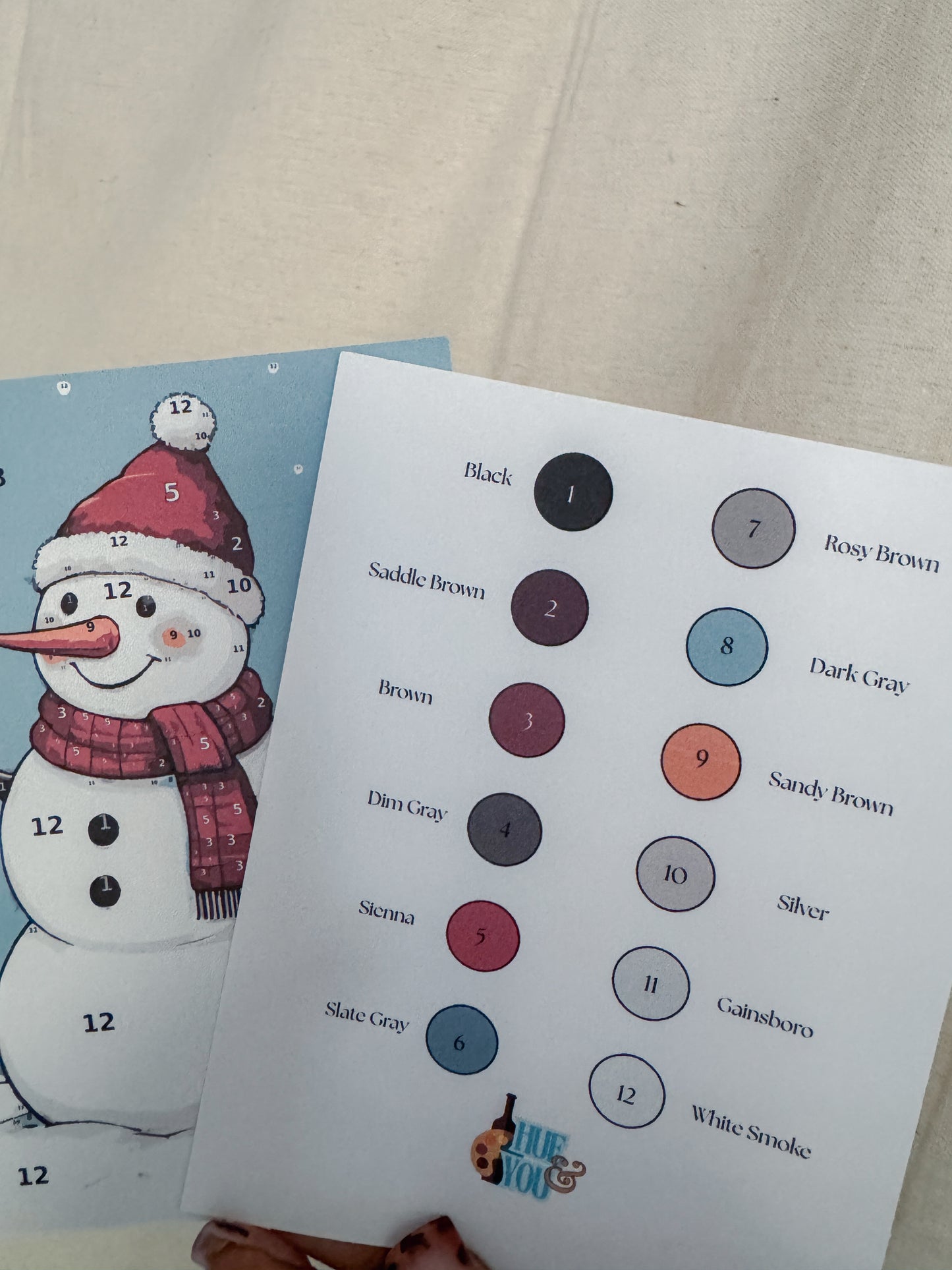 Snowman Paint-by-Numbers Kit