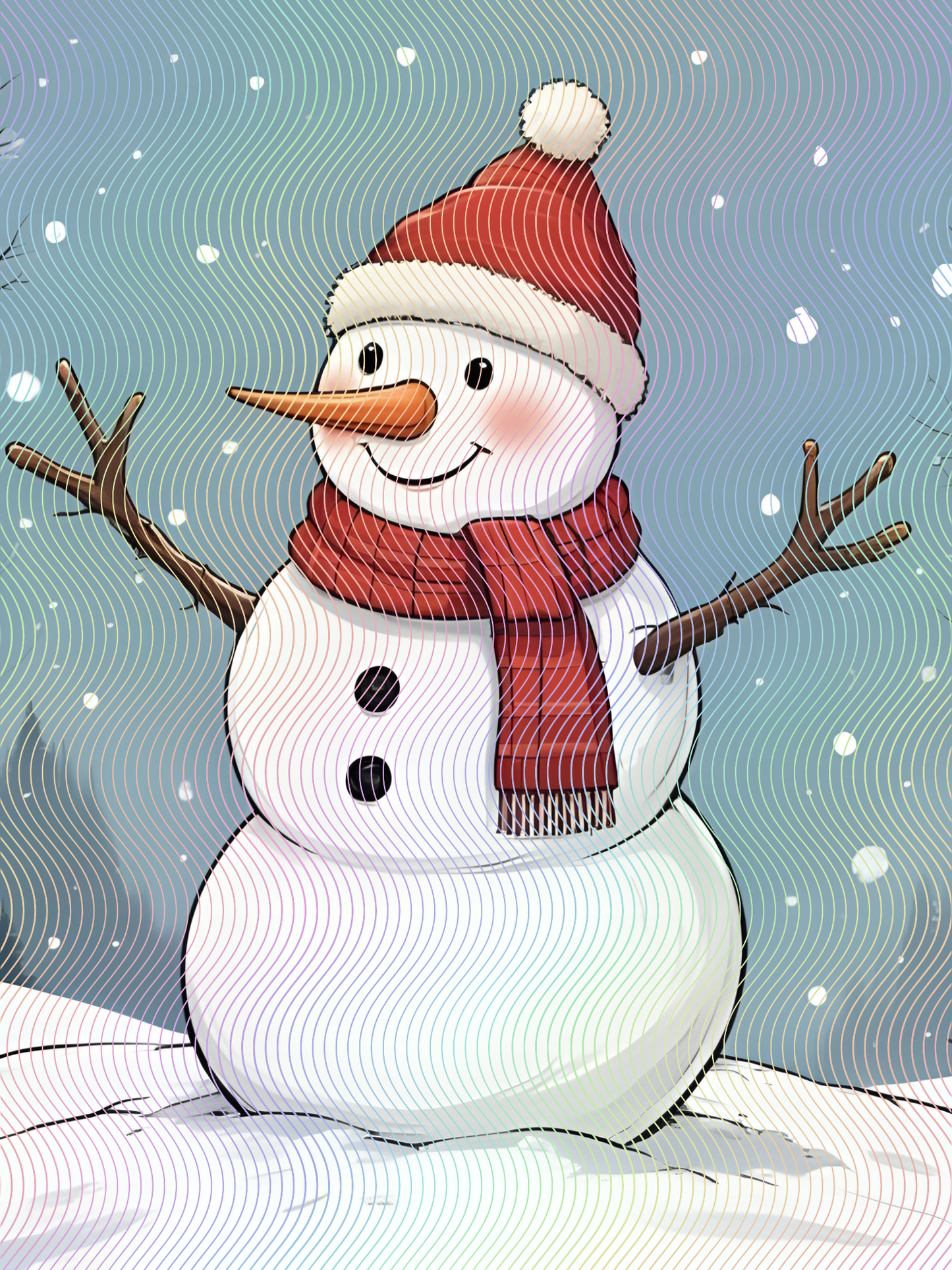 Snowman Paint-by-Numbers Kit